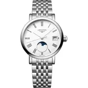 Longines Elegant Collection Moonphase Bracelet Watch, 30mm