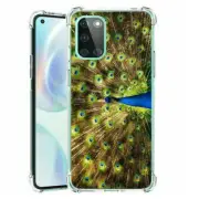 (Peacock Fanning)ShockProof TPU phone case cover(Clear)for Oneplus Nord N10 5G