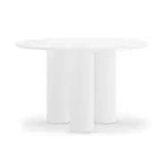 Lucina 4 Seater Fluted Round Dining Table