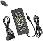 Universal AC DC Power Supply Adapter Charger (AC 100-240V to DC 24V 6A Plug 5.5x2.1mm) for Household Electronics, Router, Speaker, Tablet, LED Strips, Webcam, Camera, USB Hub, TV Box, and More