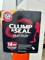 Arm&Hammer Clump&Seal Platinum, 37 lbs, Complete Odor Sealing Clumping CatLitter