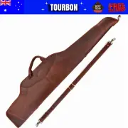 Tourbon Hunting Leather Rifle Carry Case Scope Soft Cover Gun Storage Sling Bag