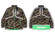 A BATHING APE Dirt Race Camouflage Outerwear Jacket Green Bape Dirtrace Size XL