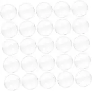 PartyKindom 50pcs Round Clear Capsules for Vending Machines Claw Machines Reusable Plastic Containers for Party Favors DIY Crafts and Candy