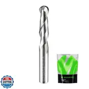 SHARPRO 1/4 Ball Nose CNC Router Bits 1/4 Inch Shank, Carbide Ballnose Up Cut
