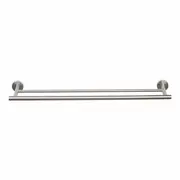 Barelli Toscana 90cm Satin Nickel Double Towel Bar