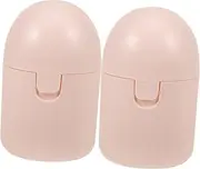 PEPLAYTAL 2pcs Portable Storage Box Lightweight Case for Travel Material Practical Holder for Period Cups Easy to Clean Safe and Convenient Storage