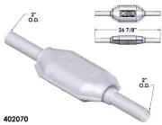 Catalytic Converter for 1987-1989 Chevrolet Cavalier RS 2.8L V6 GAS OHV