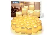 LED Candles, 15cm Decorative Candle Set, 300 Hour Flameless Candle with 10 Button Remote Control.Fla