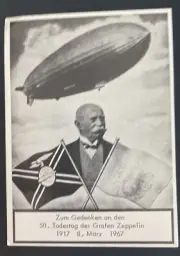 Mint Germany Picture Postcard Graf Zeppelin Jubilee