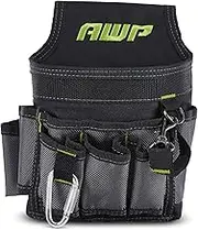 AWP Ballistic Nylon Electrician Tool Pouch | AWP Mini Electrician Tool Pouch | Black & Gray