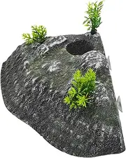 Turtle Basking Platform Reptile Docking Station Tortoise Resting Terrace Climbing Ramp Rock Landscaping Decor for Turtle Habitat