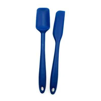 Ela's Mini Silicone Spatula Set of 2 Home & Kitchen - Blue