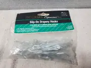 Dritz 3-Inch Slip On Drapery Hooks 14 Hooks per Bag