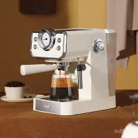 在飛比找蝦皮購物優惠-複古意式磨豆機 濃縮咖啡機 傢用小型咖啡機 全半自動咖啡機 