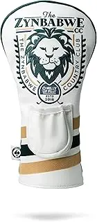 [Pins & Aces] Zynbabwe Driver Cover – Premium Handcrafted Leather Headcover – Pouch-Inspired Design – Tour Quality Golf Driver Cover – Bold, Funny Accessory for Your Golf Bag