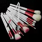 18 PCS Eyeshadow Brusher Makeup Brush Set Kit Case Pink