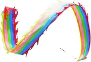 Dance Ribbons Handheld Rod Control Rainbow Streamers Ultrawide Rhythmic Gymnastics Ribbon Square Fitness Streamers for Exercise Talent Shows for Exercise