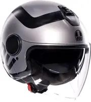 AGV Eteres Rimini, open face helmet , color: Matt Light Grey/Black , size: L