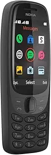 [Nokia] 6310 with Curved 2.8 inch Display, Number Keyboard, 8 MB RAM, 16 MB Memory (32 GB with microSD Cards), 1150 mAh Battery, 0.3 megapixel Rear Camera, FM Radio, Black