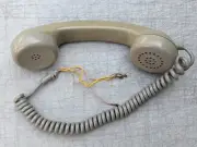 Vintage NEC STC Telephone Handset Hand Set NOS New Old Stock Grey Brown