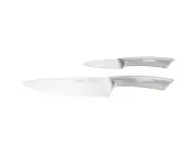 2pc Scanpan Knife/Knives Stainless Steel Chef/Paring Set Kitchen Cut/Slice/Peel