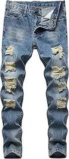 [Fredd Marshall] Big Boy's Skinny Fit Ripped Stretch Slim Jeans Pants