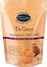 Byron Bay - De-Stress Magnesium Bath Soak Relax Muscles With Himalayan Salt 600g