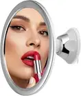10X Magnifying Shower Mirror for Shaving and Make-Up, Shatterproof Bathroom Mirr