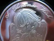1-OZ.CUTE 2018 CHRISTMAS ANGEL TREE ENGRAVABLE GIFT BOX .999 SILVER COIN +GOLD