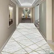 Carpet, Hallway Long Carpet Washable Non-Slip Floor Mat - Width 60cm 80cm 100cm 120cm Long Kitchen Runners Washable Anti Slip Vintage Design,0.6m x 4m