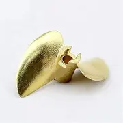 Rc Boat Copper Propeller D30/32/35/38/44/48/50/52mm 2 Blades Positive Propeller 3.18mm/4mm/4.76mm Boat Shaft Boat Outboard Propeller(D50mm For 4.76mm)