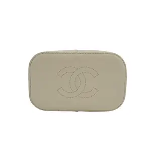 Chanel 仿舊金雙C Logo抽繩束口斜背水桶包(AS2285-白)