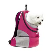 Pets Portable Backpack Shoulder Carrier Bag - Rose