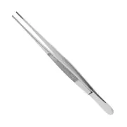 Set of 5 Semken Dressing Forceps, 6", Straight, Serrated Tips, Premium