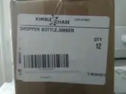 KIMBLE CHASE 15040G-30 Glass Bottle w/Dropper, 30mL, 1 CASE of 72 Bottles