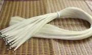 5 hanks violin viola cello Mongolia natural white bow hair horse tail 90-92cm