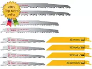 12 Pack Reciprocating Saw Blades Metal Wood Pruning Saw Blades for Reciprocating