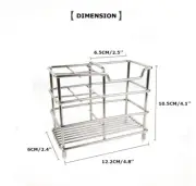 Stainless Steel Bathroom Toothbrush Toothpaste Holder Razor Stand Household