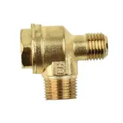 For Air Compressor 2-Port Check Valve Zinc Alloy Male Thread Connector Tool-part