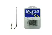 Mustad - 4540 1/2 - Size 1/0 Qty 25 - Kirby Long Shank Bronzed Hooks