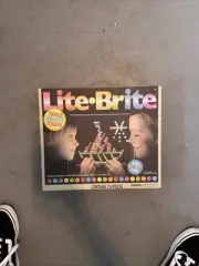 Pegs Magic Screen Retro Style Lite Brite Kids Toy Fun Light Bright Game Set