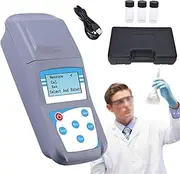 Portable Turbidity Meter, Turbidity Tester with 3 Glass Sample Bottles, Range 0~200 Ntu, Suitable for Laboratory Water Treatment Wine Industry