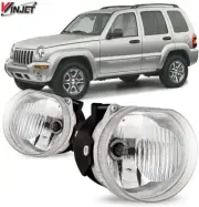 WINJET Factory Style R/L Front Bumper Fog Lights - Fits 2002-2004 Jeep Liberty (for: Jeep)