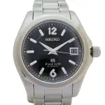 【二手名牌BRAND OFF】SEIKO 精工錶 黑色錶盤 精鋼 GRAND SEIKO GS MECHANICAL 腕錶 SBGR019