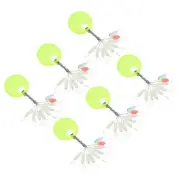 270Pcs Fishing Bobber Bead Stoppers 9 in 1 Float Sinker Cylinder 3S, White