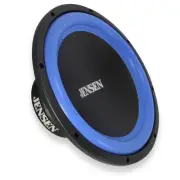 Jensen 12" 400 Watts RMS 4-Ohms Car Audio Black/Blue Subwoofer JW124