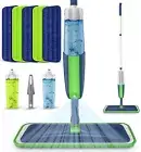 Spray Mops Microfiber Floor for Cleaning - Wet Dust Mop with 2 Refillable Bottle