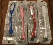 4 Pack Flexible USB LED Light Lamp 4 Keyboard Study Reading Notebook Laptop PC