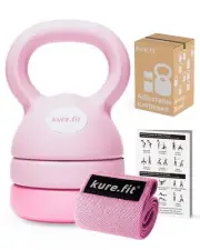 Adjustable Kettlebell | 5 lb - 12 lb | Kettlebell Weights Set for Home Gym | ...